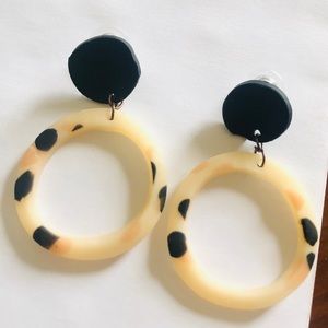 Handmade clay earrings